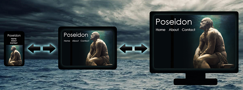 Dark Bubble Responsive Posidon layout